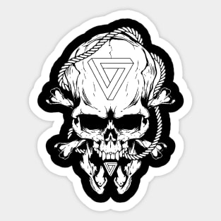 Antichrist Skull Sticker